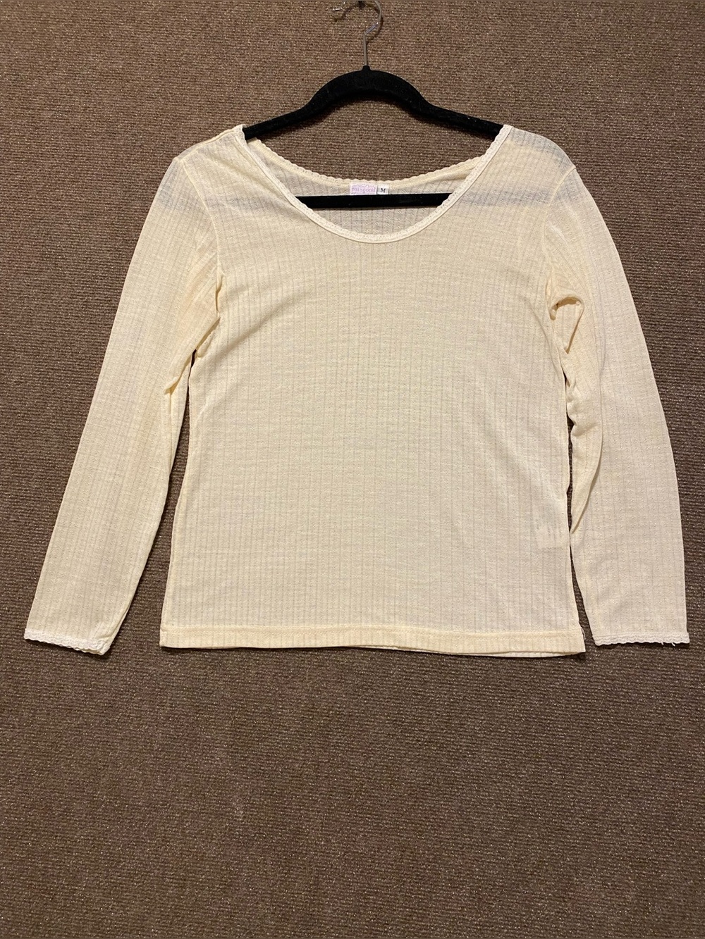 Vintage Patagonia Cream Lace Trim Top Women's Chemise M